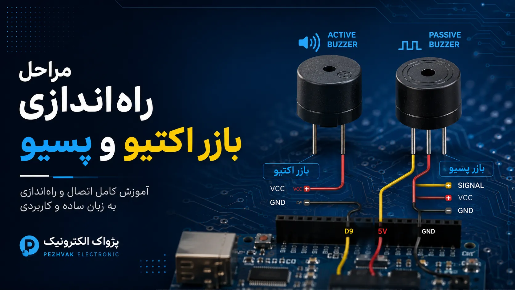 مراحل راه‌اندازی بازر اکتیو و پسیو