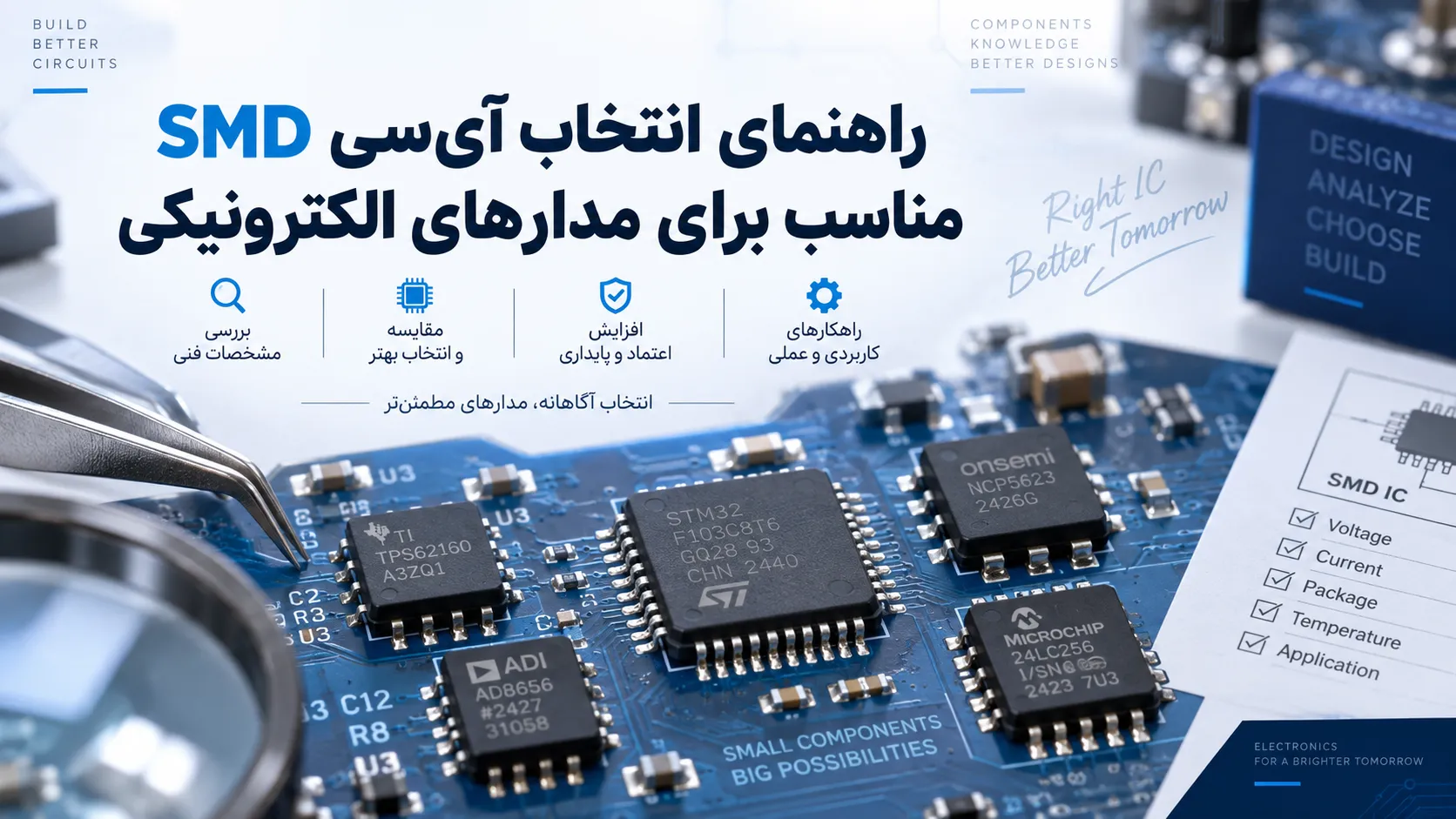 راهنمای انتخاب آی‌سی SMD مناسب